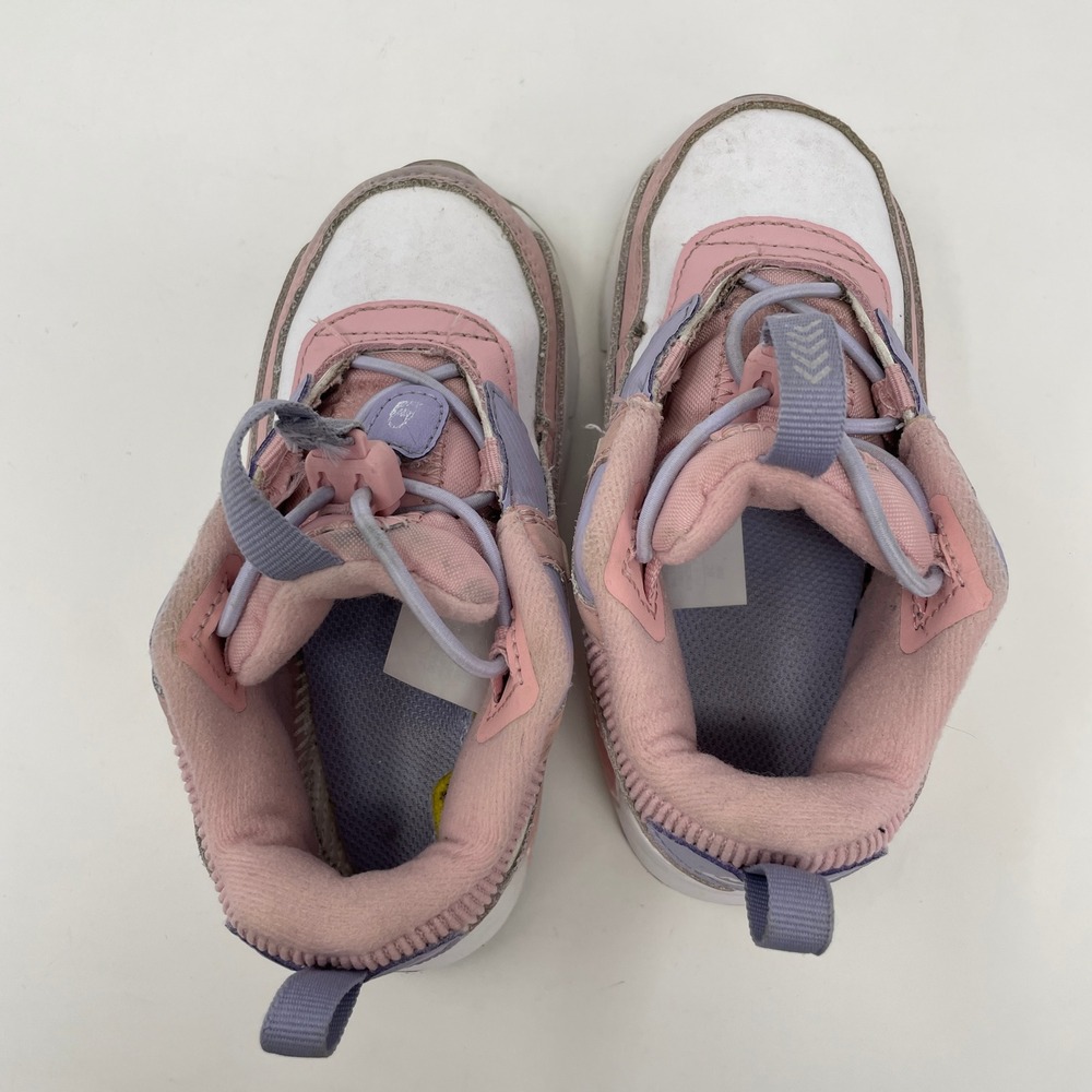 Nike Air Max 90 Toggle SE Pink Purple Graffiti Toddler Shoes 9C DH9571-600 Read - Picture 10 of 10